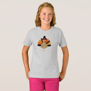 Süßer, klassischer/vintage Erntedank-Truthahn T-Shirt