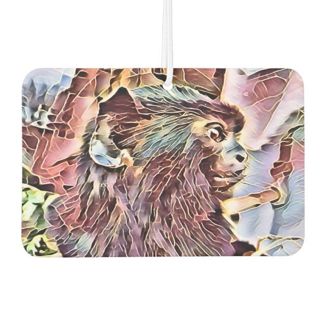 SÜSSER KLEINER AFFE AUTOLUFTERFRISCHER (Vorderseite)