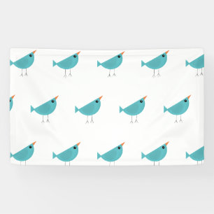 Süßer kleiner blauer Vogel Banner