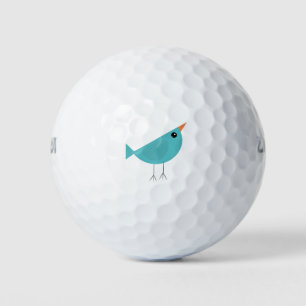 Süßer kleiner blauer Vogel Golfball