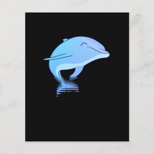 süßer kleiner Delfin Tier Flyer (Vorne)