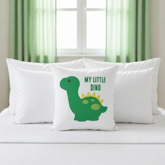 Süßer kleiner Dino Kissen