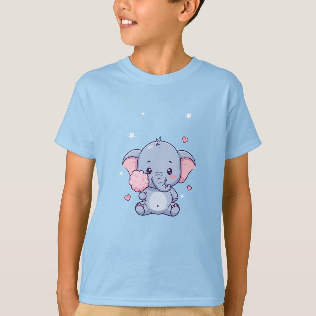 Süßer kleiner Elefant T-Shirt (Vorderseite)