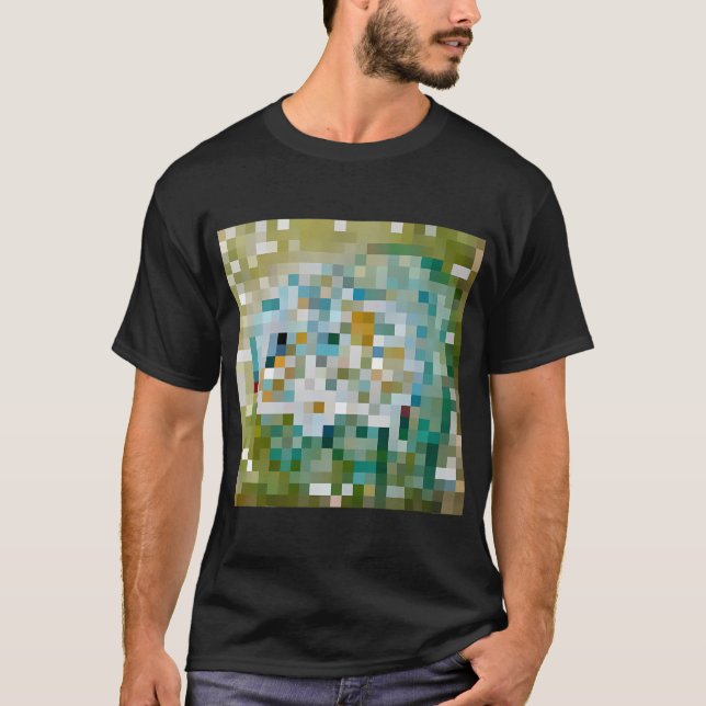Süßer kleiner Fisch in Pixel T-Shirt (Vorderseite)