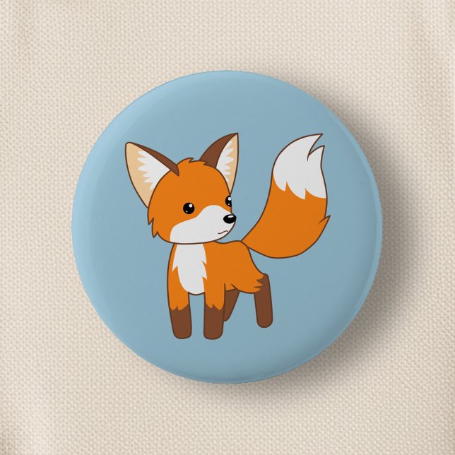 Süßer Kleiner Fuchs Button (Von Creator hochgeladen)
