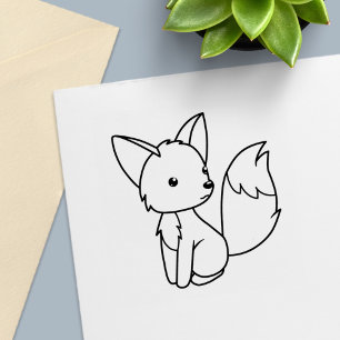 Süßer kleiner Fuchs - Malbuch Permastempel