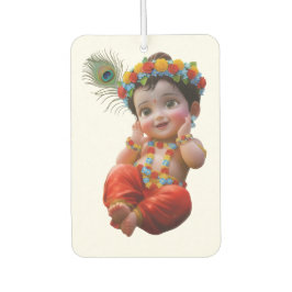 Süßer kleiner Krishna traditioneller indischer Kun Autolufterfrischer