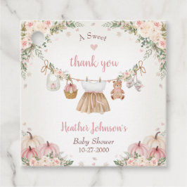 Süßer kleiner Kürbis Herbst-Baby-Party Geschenkanhänger