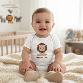 Süßer kleiner Löwenbaby-Body | Baby Junge Strampler