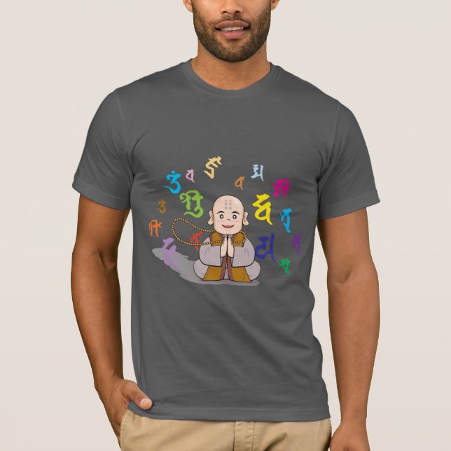 Süßer kleiner Mönch T-Shirt (Vorderseite)