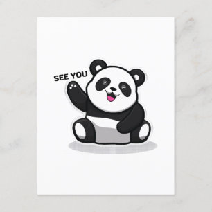süßer kleiner Panda Begleitkarte