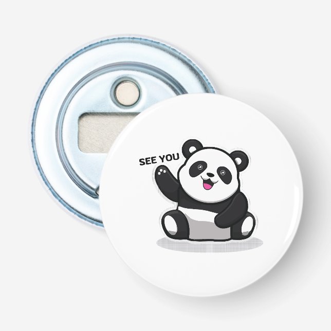 süßer kleiner Panda Flaschenöffner (Vorderseite)