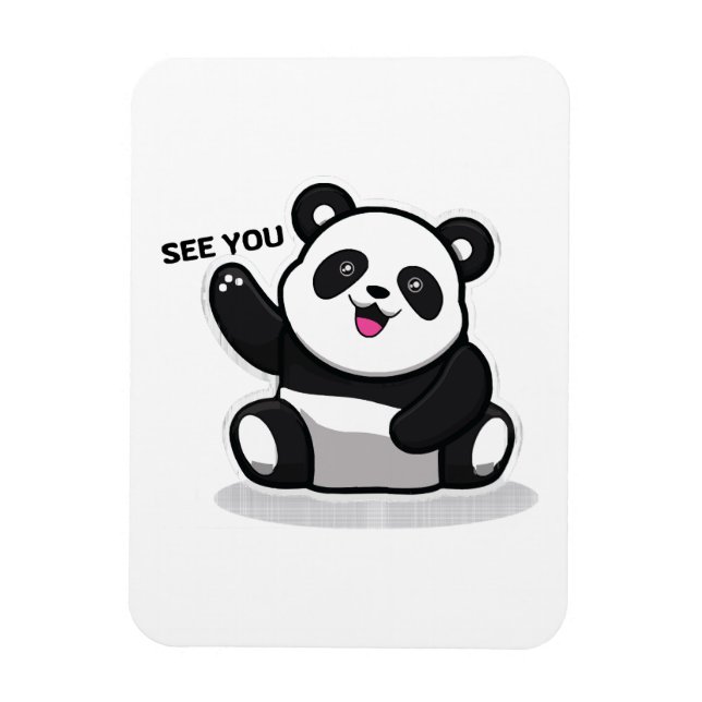 süßer kleiner Panda Magnet (Vertikal)