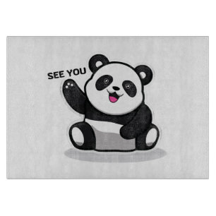 süßer kleiner Panda Schneidebrett