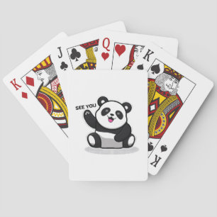 süßer kleiner Panda Spielkarten