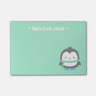 Süßer kleiner Pinguin Weihnachten für Kinder Post-it Klebezettel