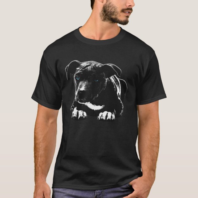 Süßer kleiner Pitbull-Welpe T-Shirt (Vorderseite)