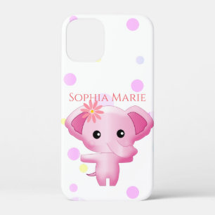 Süßer kleiner rosa Baby-Girl-Elefant Case-Mate iPhone Hülle