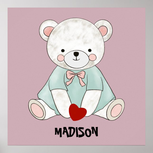 Süßer kleiner Teddy  Poster (Vorne)