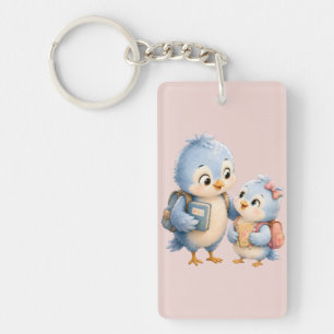 Süßer kleiner Vogelbruder-Acrylschlüsselanhänger Schlüsselanhänger