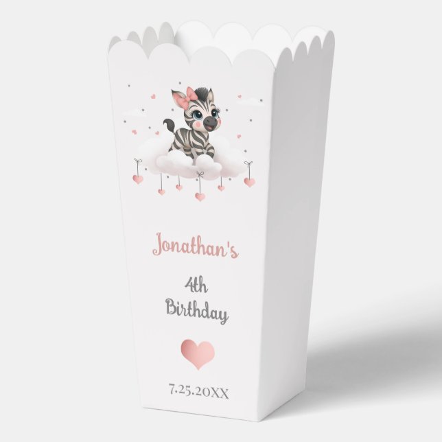 Süßer kleiner Zebra  Geschenkschachtel (Vorderseite)