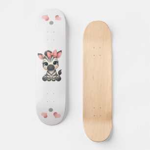Süßer kleiner Zebra Skateboard