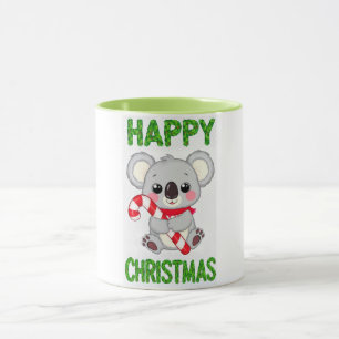 Süßer Koala-Bär Frohe Weihnachten  Tasse