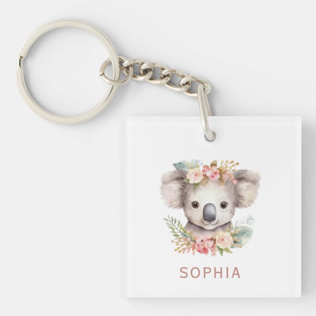 Süßer Koala-Bär Schlüsselanhänger (Vorderseite)