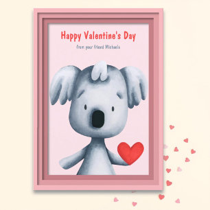 Süßer Koala Valentinstag Feiertagskarte