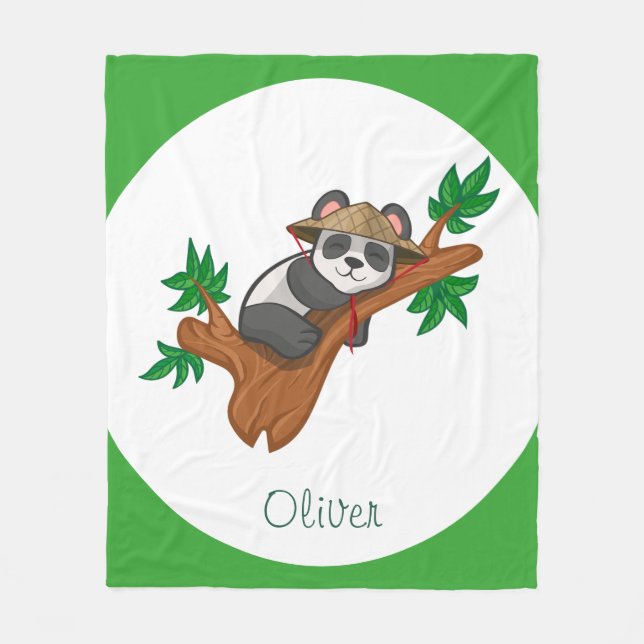 Süßer Koala Wildtier Dschungel Kinder Benutzername Fleecedecke (Vorderseite)