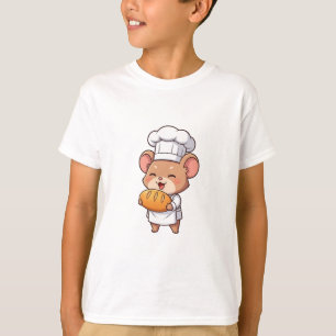 Süßer Kochmaus mit frischem Brot für Kinder T-Shirt