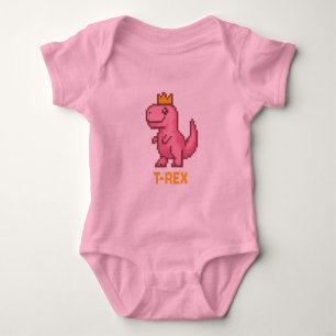 Süßer König Dinosaurier - Trex Baby Strampler