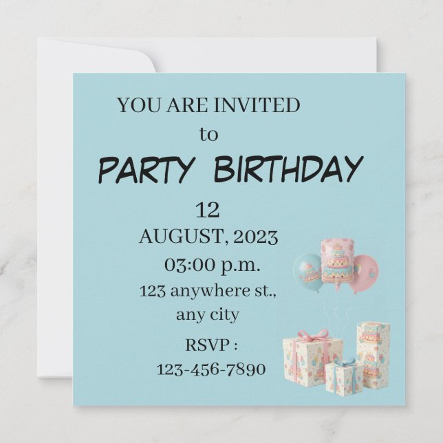 Süßer Kuchen und Cupcakes Karte (Rückseite)