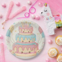 Süßer Kuchen und Cupcakes Pappteller