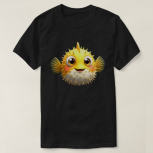 Süßer Kugelfisch Einfacher Halloween Kugelfisch  T-Shirt