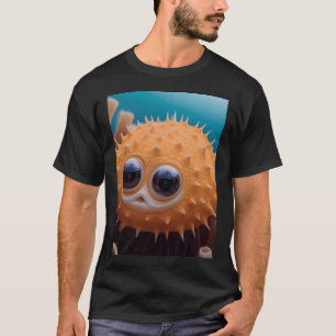 Süßer Kugelfisch. Japanisches Kugelfisch-Kunstwerk T-Shirt