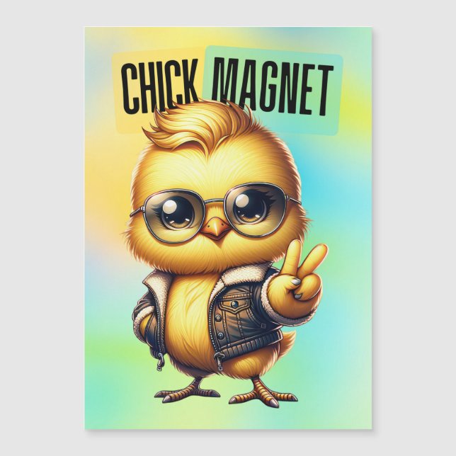 Süßer Küken Magnet Lustiges Ostern (Vorderseite)