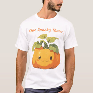 Süßer Kürbis, eine gruselige Mama Halloween Design T-Shirt