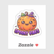 Süßer Kürbis Halloween Aufkleber
