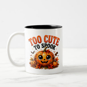 👻 Süßer Kürbis Halloween Lustiger Spruch 🎃 Zweifarbige Tasse