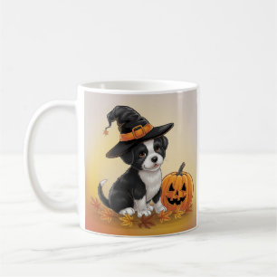 Süßer Kürbis-Hund Halloween-Design Kaffeetasse