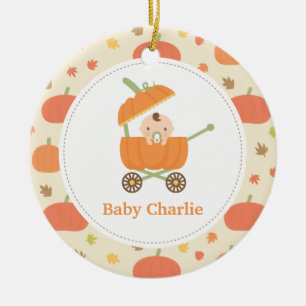 Süßer Kürbis Kinderwagen Baby Kinderzimmer Dekorat Keramikornament
