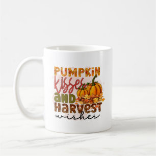 Süßer Kürbis küsst Herbstliche Wortkunst Kaffeetasse