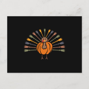 Süßer Kürbis-Truthahn Lustiger Thanksgiving Herbst Postkarte