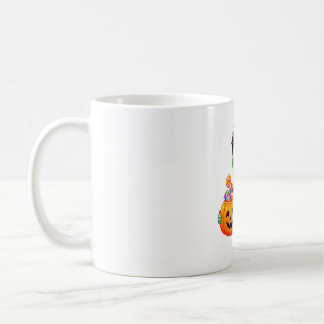 Süßer Kürbis-Zombie-Junge Kaffeetasse