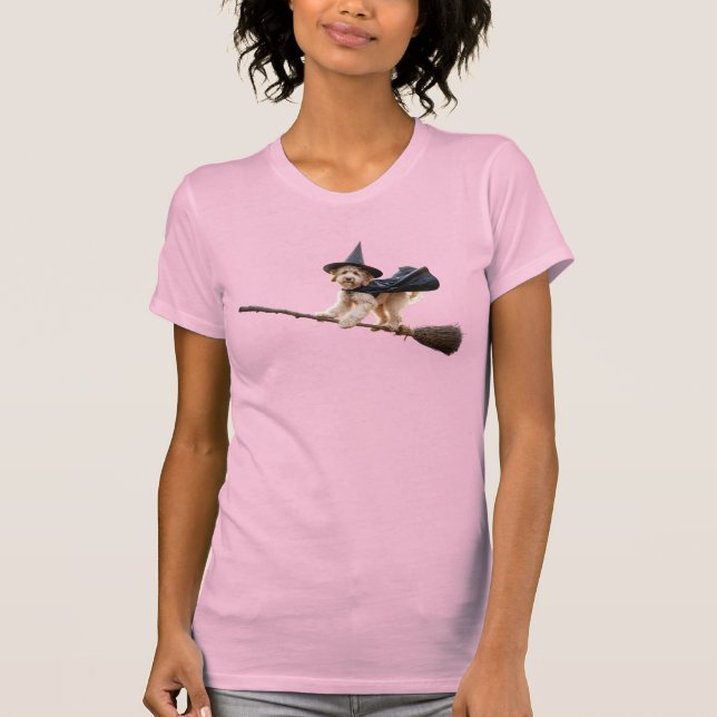 Süßer Labradoodle Halloween T-Shirt (Vorderseite)