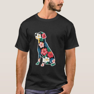 Süßer Labrador Retriever & Blumen Stil T-Shirt