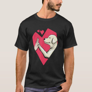 Süßer Labrador Retriever Liebesherz Hundemama Lab T-Shirt