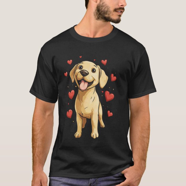 Süßer Labrador Retriever T-Shirt (Vorderseite)