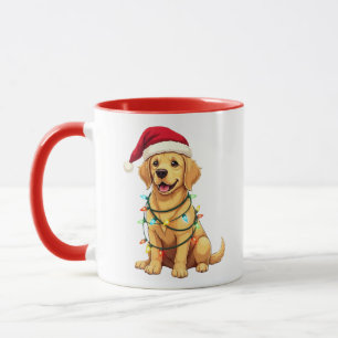 Süßer Labrador Retriever Weihnachten Santa Haustie Tasse